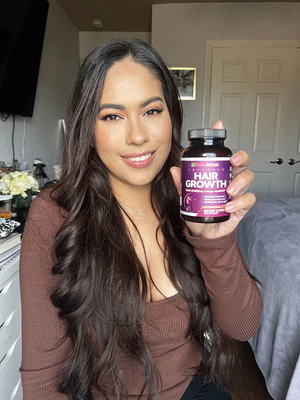 HAIR GROWTH RAINBOW NUTRIENTS 120 CAPS | BIOTINA 10,000 MCG + COLÁGENO | CABELLO FUERTE Y SALUDABLE - 8