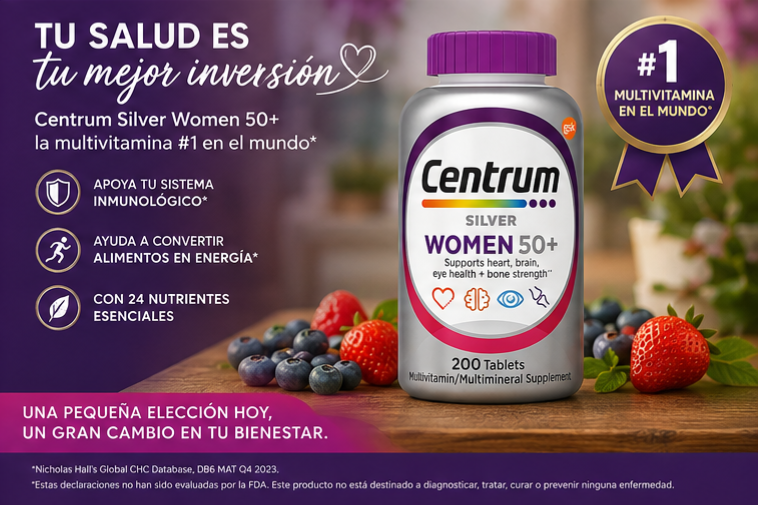 CENTRUM SILVER WOMEN 50+ X 200 TABLETAS | MULTIVITAMÍNICO PREMIUM PARA MUJERES - 4