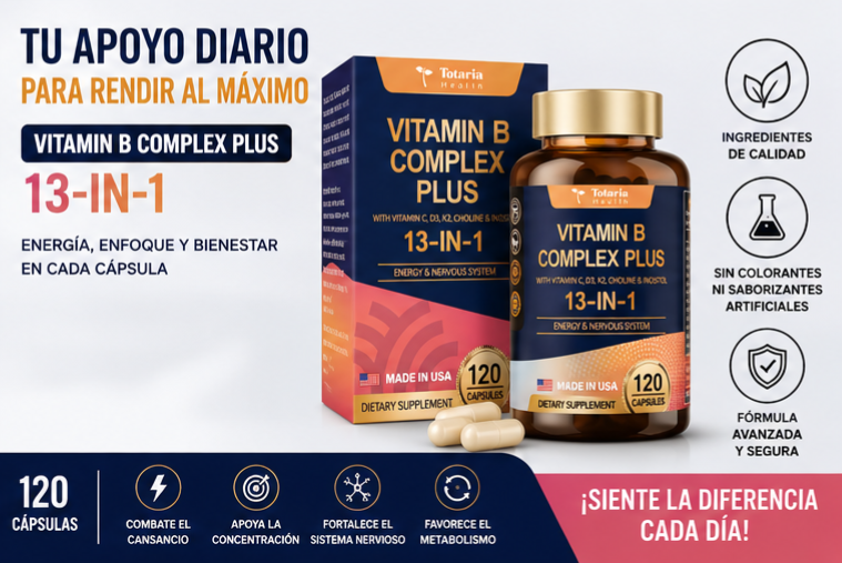 VITAMIN B COMPLEX PLUS 13 IN 1 | MÁS ENERGÍA PARA TU DÍA ⚡ - 4