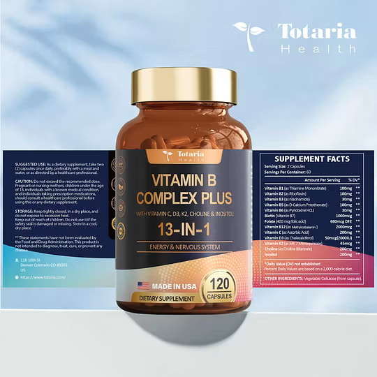 VITAMIN B COMPLEX PLUS 13 IN 1 | MÁS ENERGÍA PARA TU DÍA ⚡ - 5