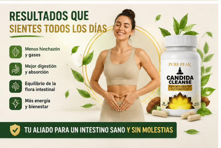 CANDIDA CLEANSE PURE PEAK | LIMPIEZA INTESTINAL Y EQUILIBRIO DIGESTIVO - 1