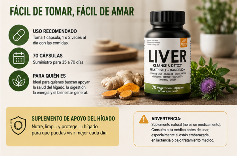 LIVER CLEANSE Y DETOX | LIMPIA, PROTEGE Y REVITALIZA TU HÍGADO - 4