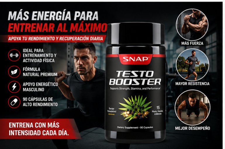 SNAP TESTO BOOSTER | ENERGÍA, FUERZA Y RENDIMIENTO MASCULINO - 3