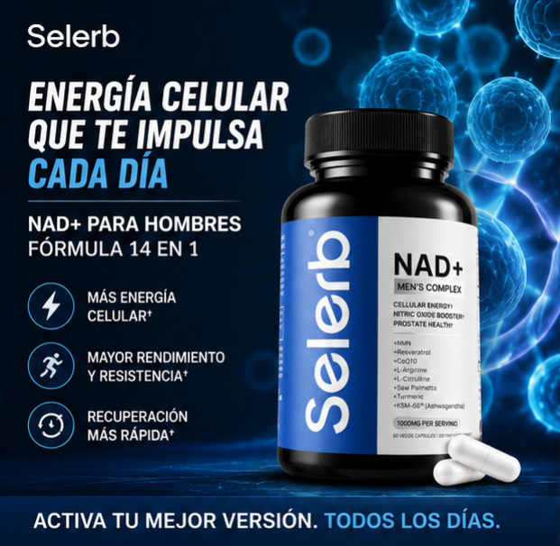 NAD+ FOR MEN 14 EN 1 | ENERGÍA, RENDIMIENTO Y VITALIDAD MASCULINA - 1