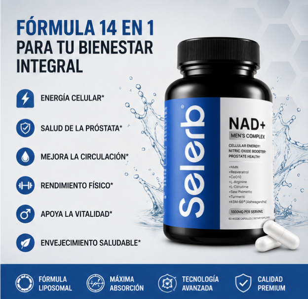 NAD+ FOR MEN 14 EN 1 | ENERGÍA, RENDIMIENTO Y VITALIDAD MASCULINA - 2