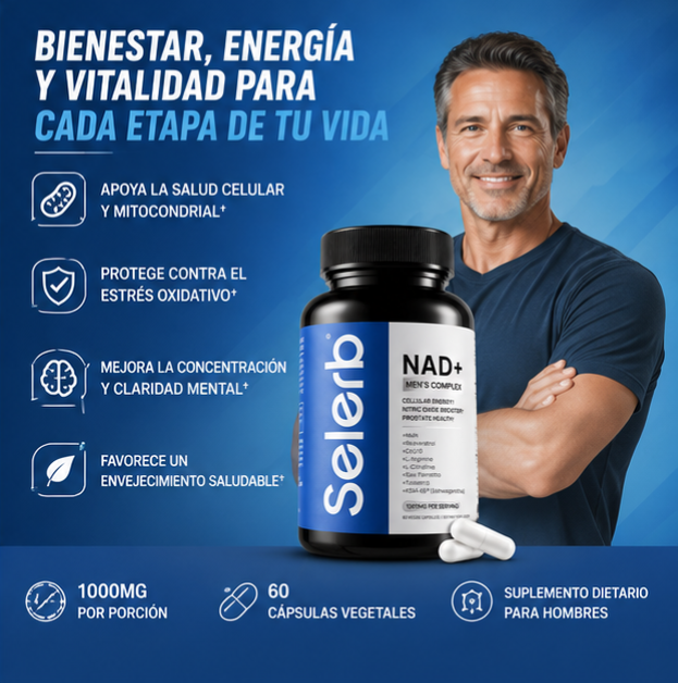 NAD+ FOR MEN 14 EN 1 | ENERGÍA, RENDIMIENTO Y VITALIDAD MASCULINA - 4