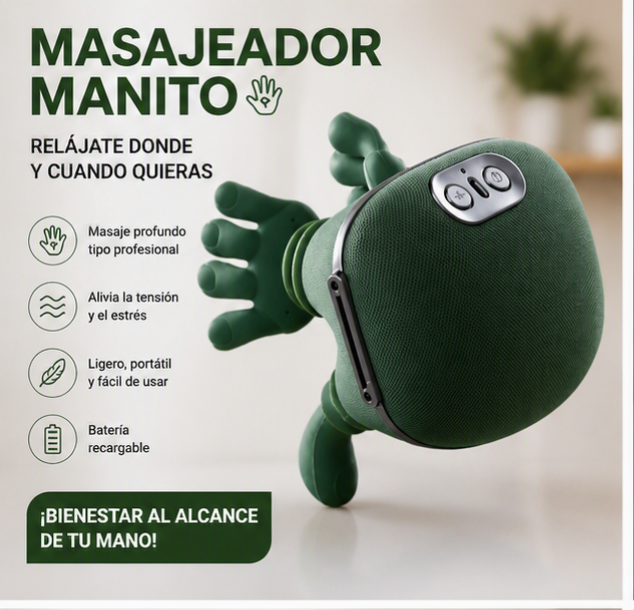 MASAJEADOR MANITO MULTIFUNCIONAL | RELAJACIÓN PROFUNDA AL INSTANTE - 2