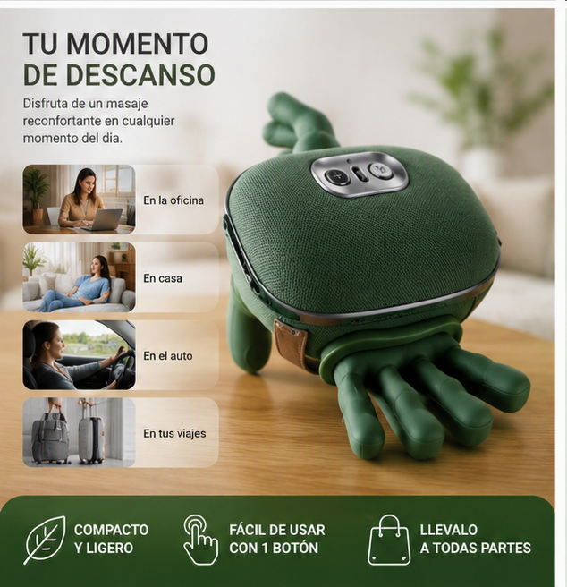 MASAJEADOR MANITO MULTIFUNCIONAL | RELAJACIÓN PROFUNDA AL INSTANTE - 3
