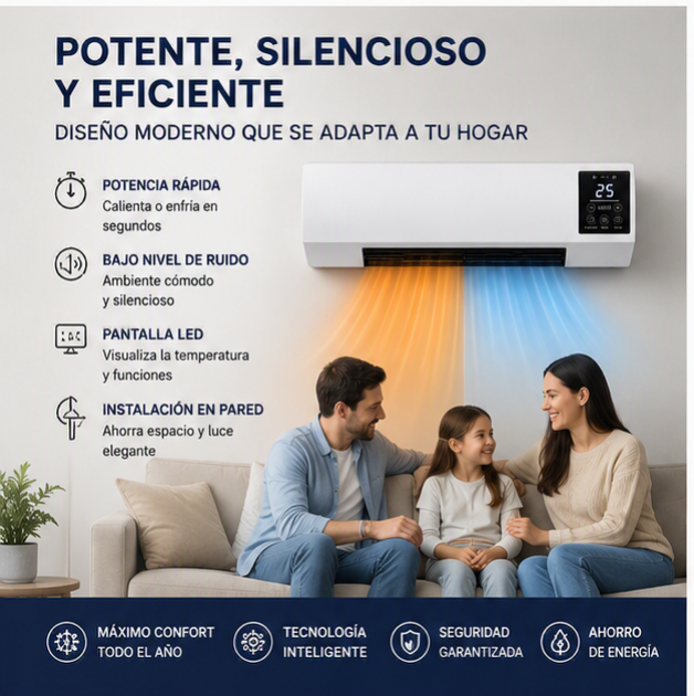CALEFACTOR INTELIGENTE 2 EN 1 | CALOR Y AIRE TODO EL AÑO - 3