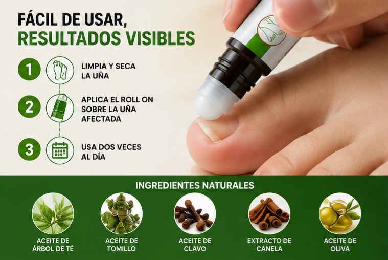 TERBINAFINA ROLL ON PARA HONGOS EN UÑAS Y PIES – SOUTH MOON 10 ML - 2