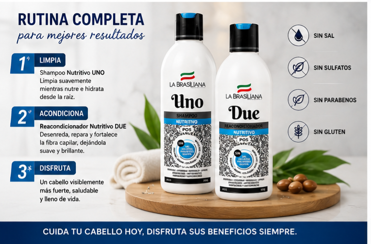 COMBO SHAMPOO + ACONDICIONADOR NUTRITIVO LA BRASILIANA - 2