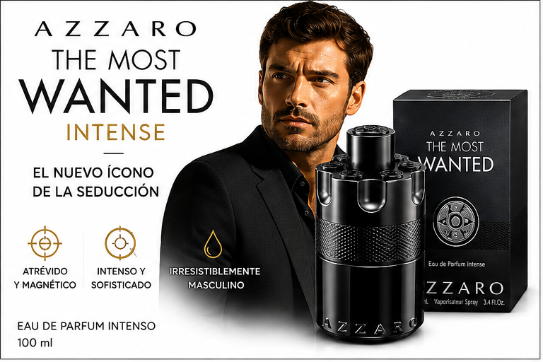 AZZARO THE MOST WANTED INTENSE EDP PARA HOMBRE 100 ML - 1