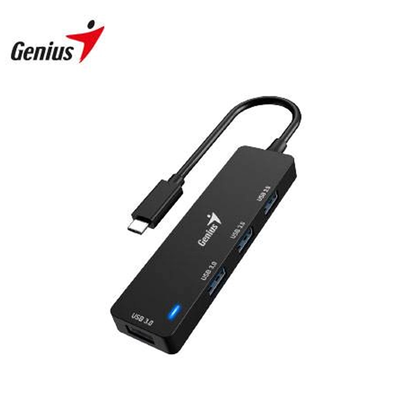 HUB USB-C GENIUS UH-400 COLOR NEGRO