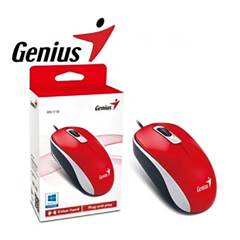 MOUSE GENIUS DX-110 ROJO - 2