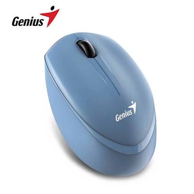 MOUSE GENIUS NX-7009 WIRELESS BLUEEYE ERGONOMICO AZUL GRIS - 1