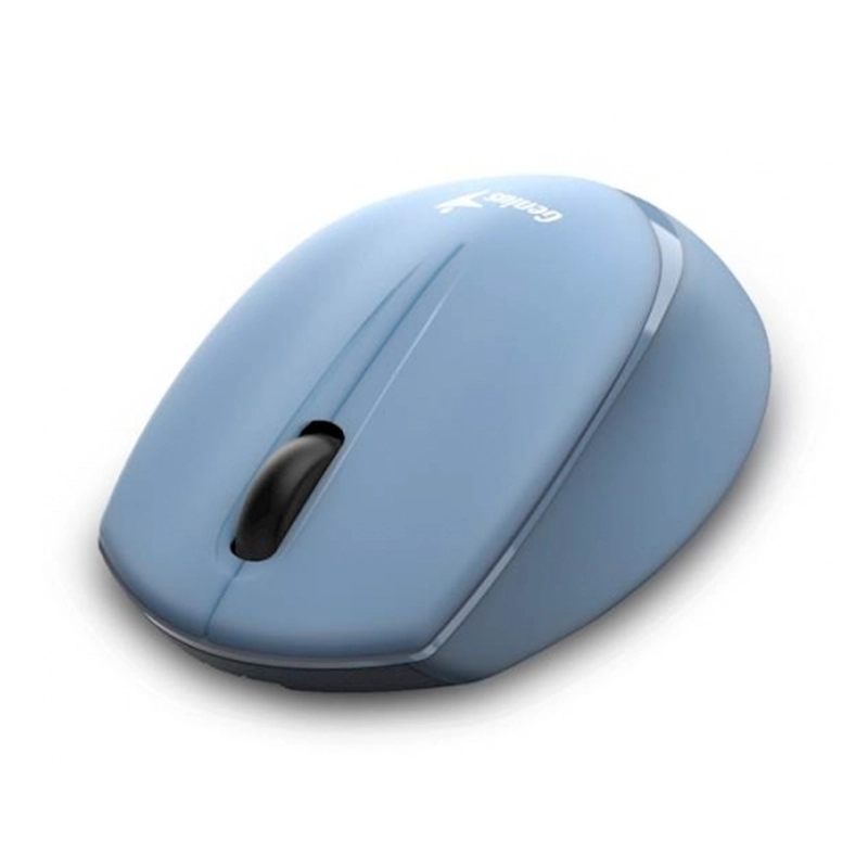 MOUSE GENIUS NX-7009 WIRELESS BLUEEYE ERGONOMICO AZUL GRIS - 2