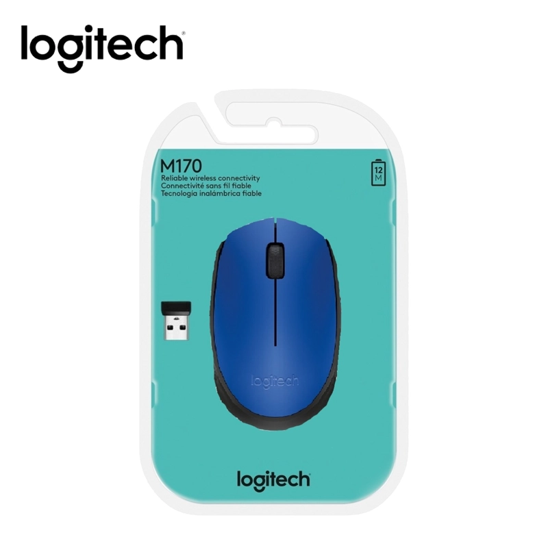 MOUSE LOGITECH M170 WIRELESS AZUL - 4