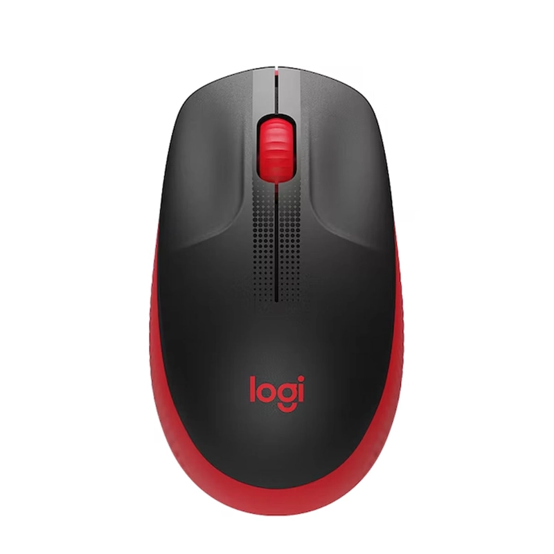 MOUSE LOGITECH INALÁMBRICO M190 ROJO - 1