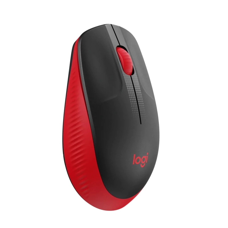 MOUSE LOGITECH INALÁMBRICO M190 ROJO - 2