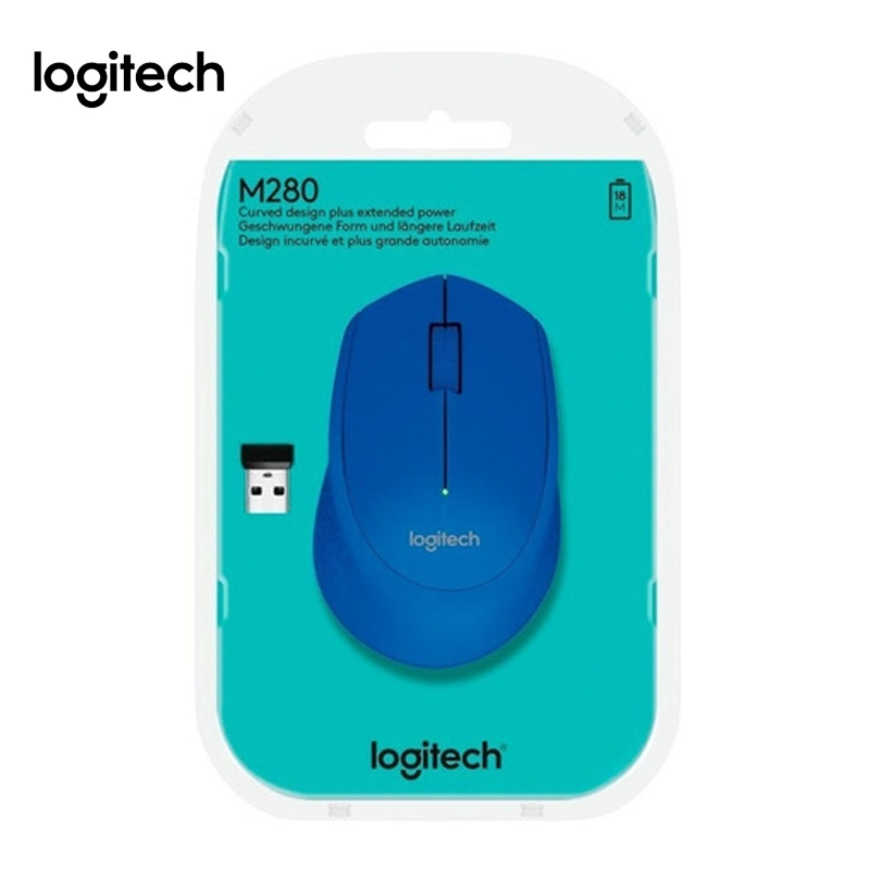 MOUSE LOGITECH M280 WIRELESS AZUL - 4