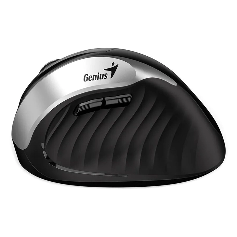 MOUSE GENIUS ERGO 8250S WIRELESS VERTICAL 6-BOT ERGONOMICO SILVER GREY - 4