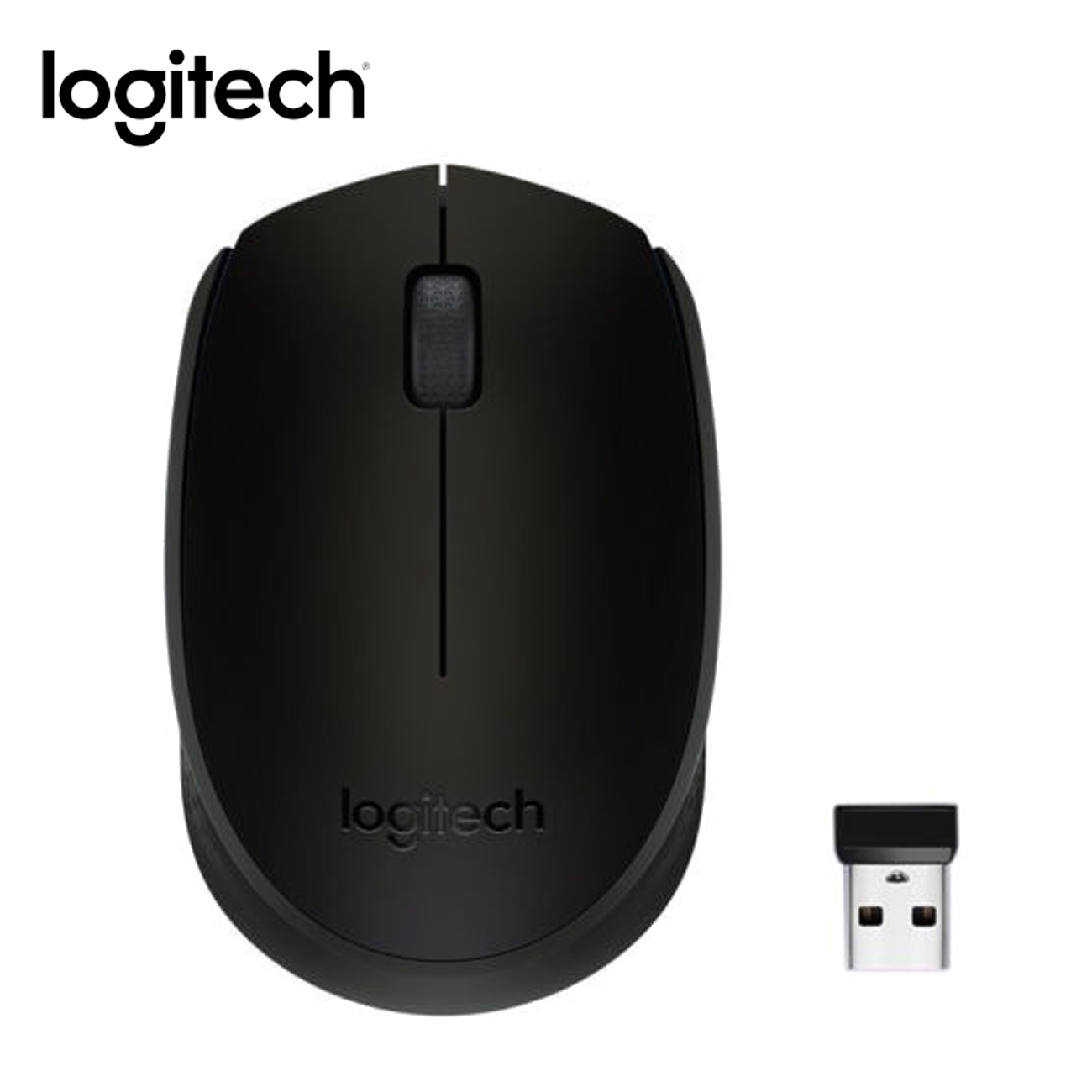 LOGITECH MOUSE M170 NEGRO Y PAD MOUSE 200X230 ROSADO - 2