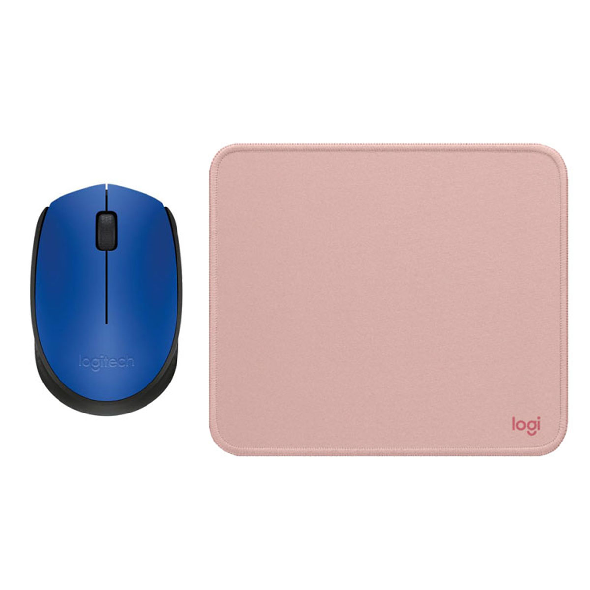 LOGITECH MOUSE M170 AZUL PAD MOUSE 200X230 ROSADO - 1