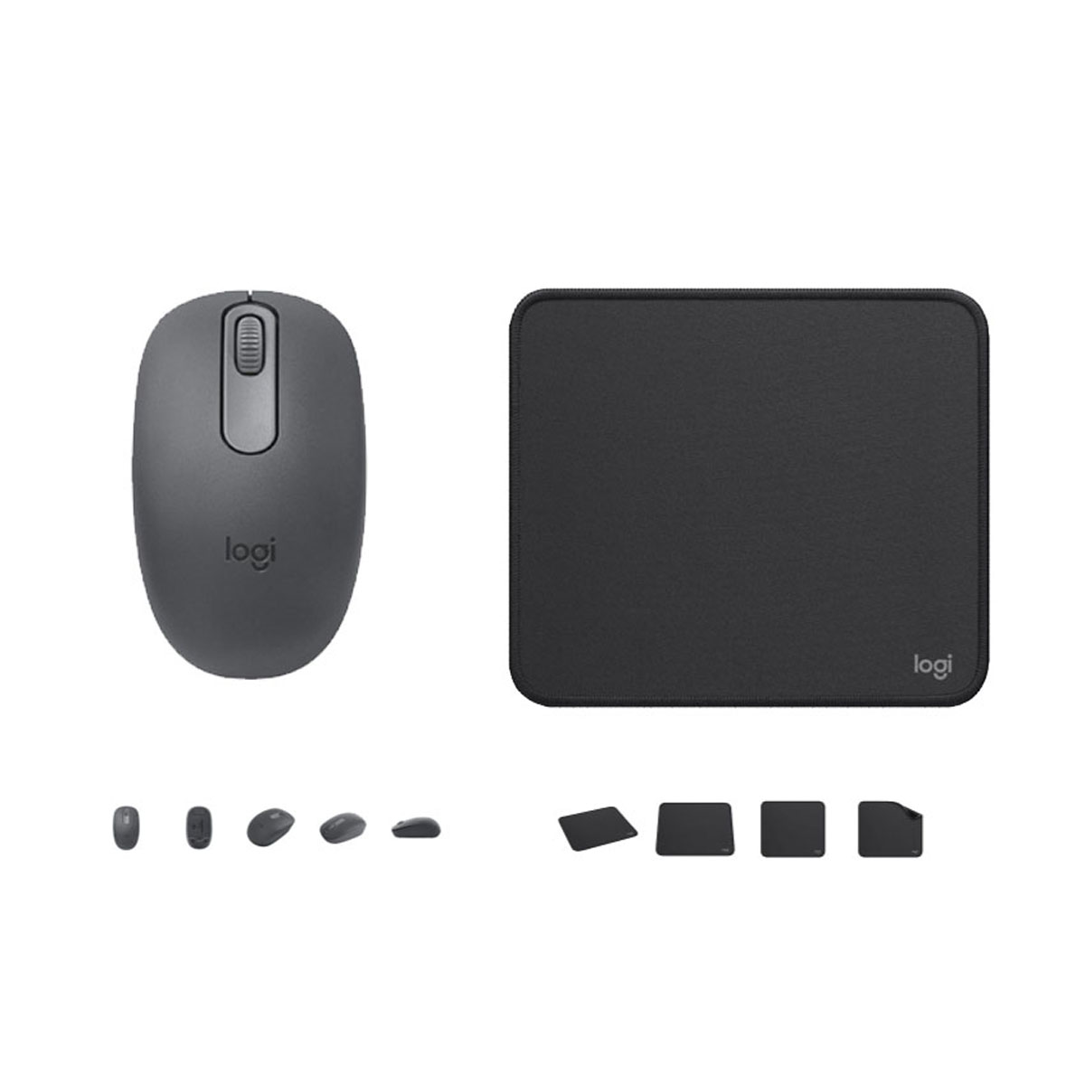 LOGITECH MOUSE M196 Y PAD MOUSE 200X230 NEGRO - 1