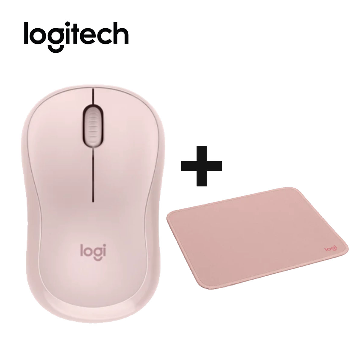 LOGITECH MOUSE M240 ROSADO+ PAD MOUSE 200X230 - 2