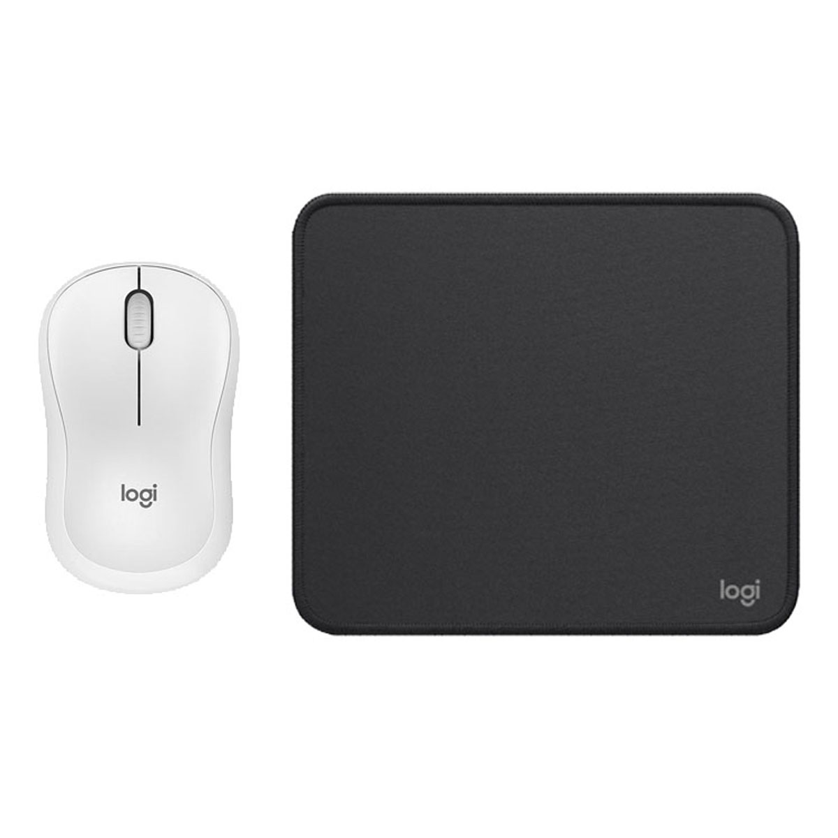 LOGITECH MOUSE M240 BLANCO+ PAD MOUSE 200X230 NEGRO - 1