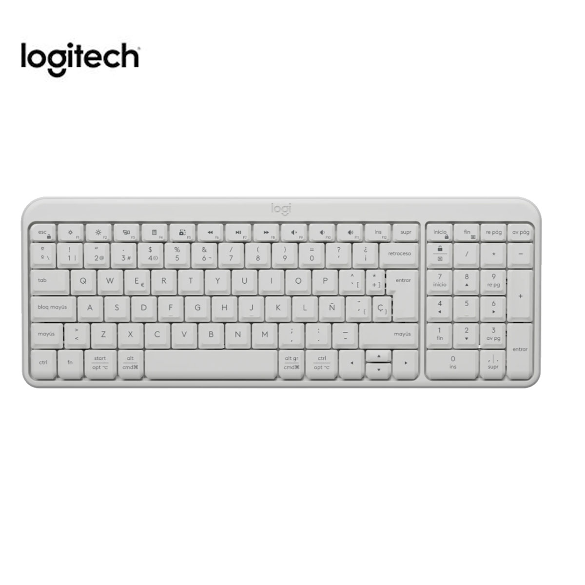 TECLADO K250 BLANCO MOUSEM240 BT BLANCO - 2