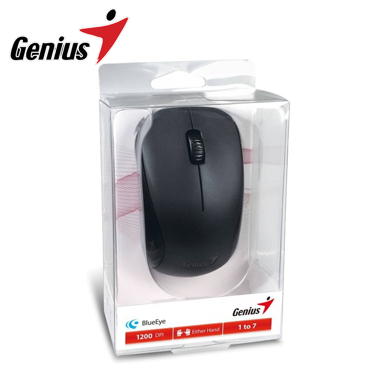 MOUSE NX-7000 NEGRO + PAD MOUSE G-WMP 100 C/DESCANSADOR NEGRO - 3