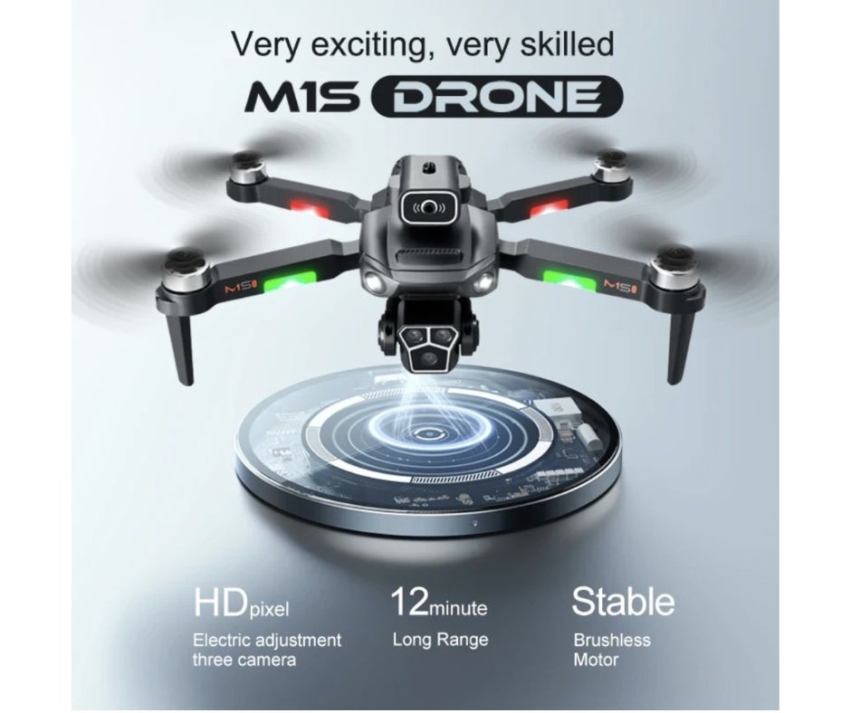DRON CUADRICOPTERO 6K CINEMA 4K + DUAL CAMARA + GPS + WIFI + 5G + 3 BATERÍAS - 7