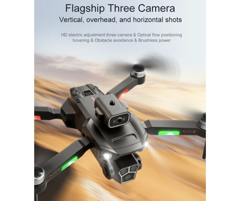 DRON CUADRICOPTERO 6K CINEMA 4K + DUAL CAMARA + GPS + WIFI + 5G + 3 BATERÍAS - 8