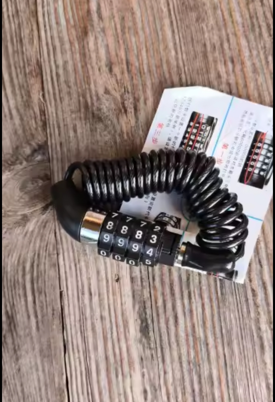 CADENA ANTIRROBO PARA MOTOCICLETA Y BICICLETA - 8