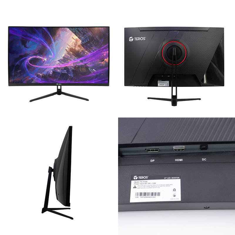 MONITOR CURVO GAMING 27 TEROS TE-2732S FULLHD RESPUESTA 1MS - 2