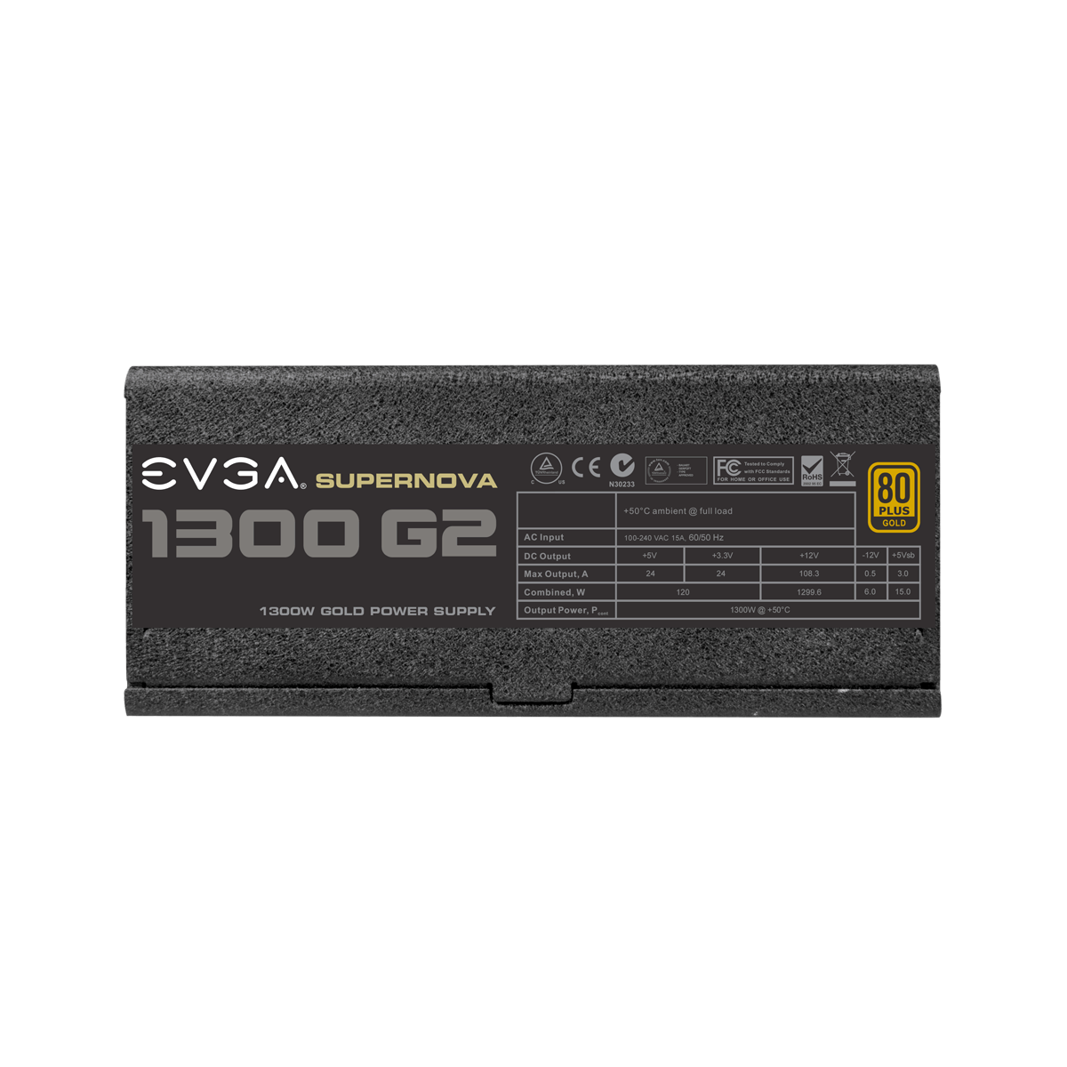 FUENTE DE PODER 1300W EVGA SUPERNOVA 1300 G2, CERTIFICACIÓN 80 PLUS GOLD - 5