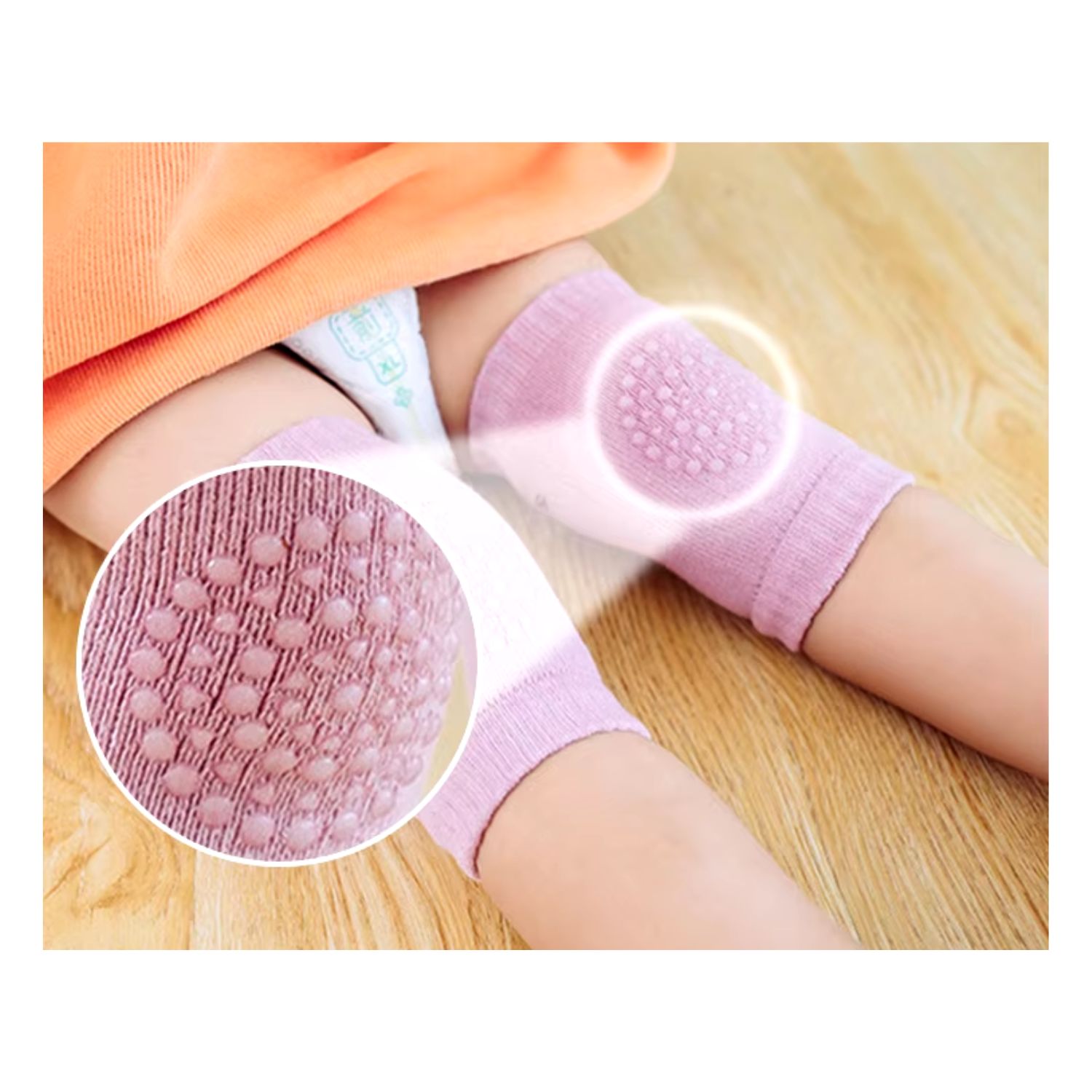 Rodilleras Y Calcetines Antideslizantes Para Bebés 0-1 Año - 2 Pares, Protección Para Gatear