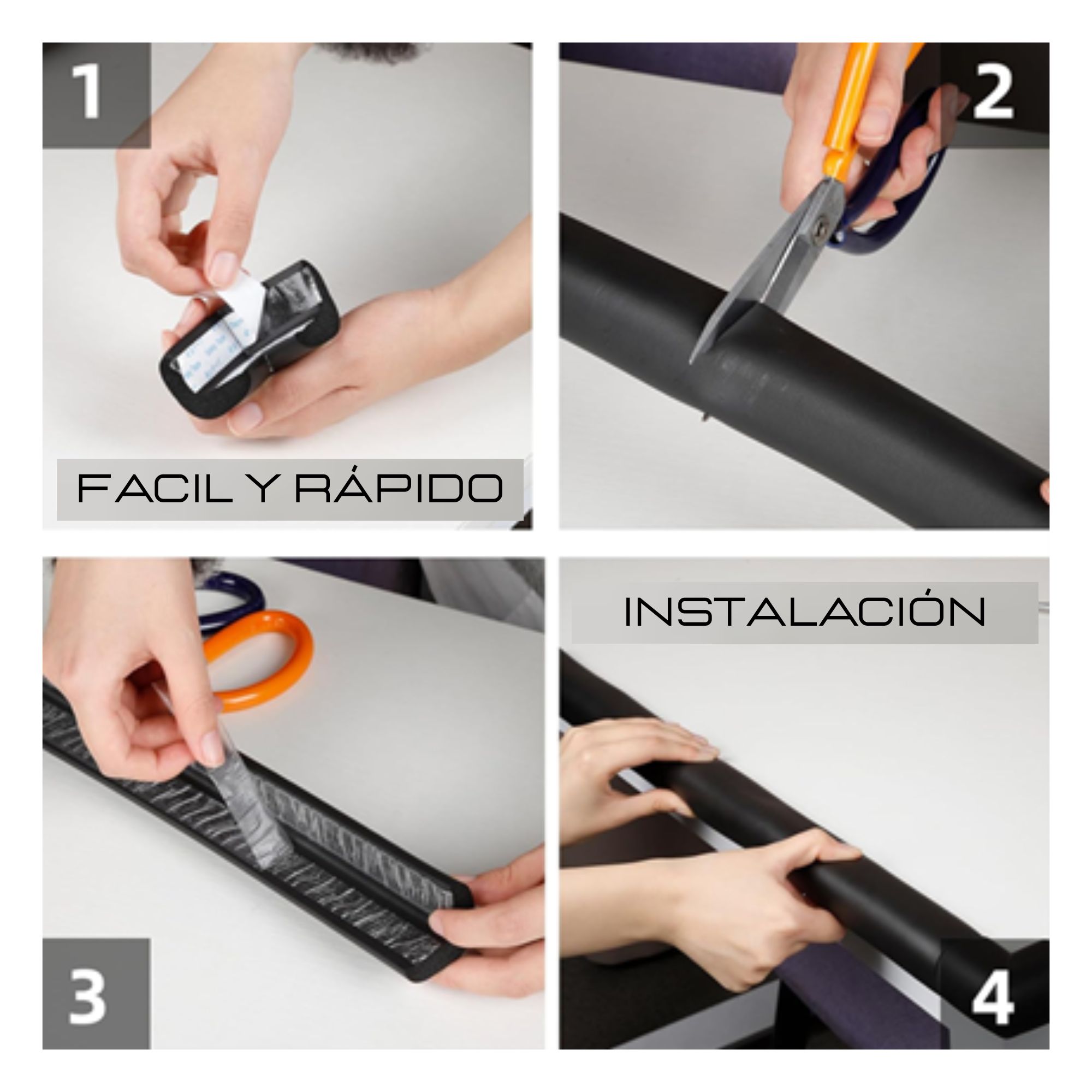 PROTECTOR FILOS ROLLO L X 2 MTS SET 2 UNDS NEGRO - 5