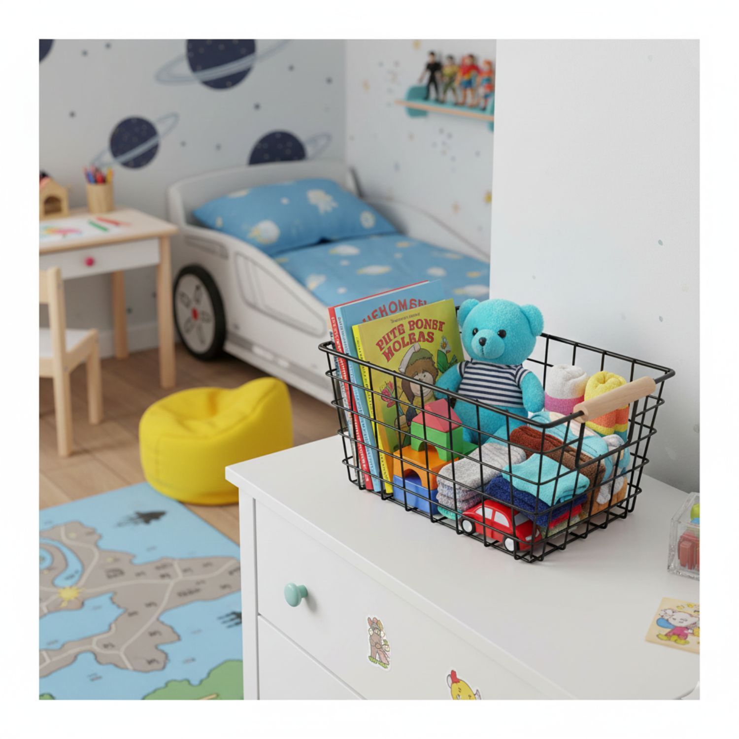 CANASTILLA ORGANIZADOR METAL PACK 3 UNIDS - 1