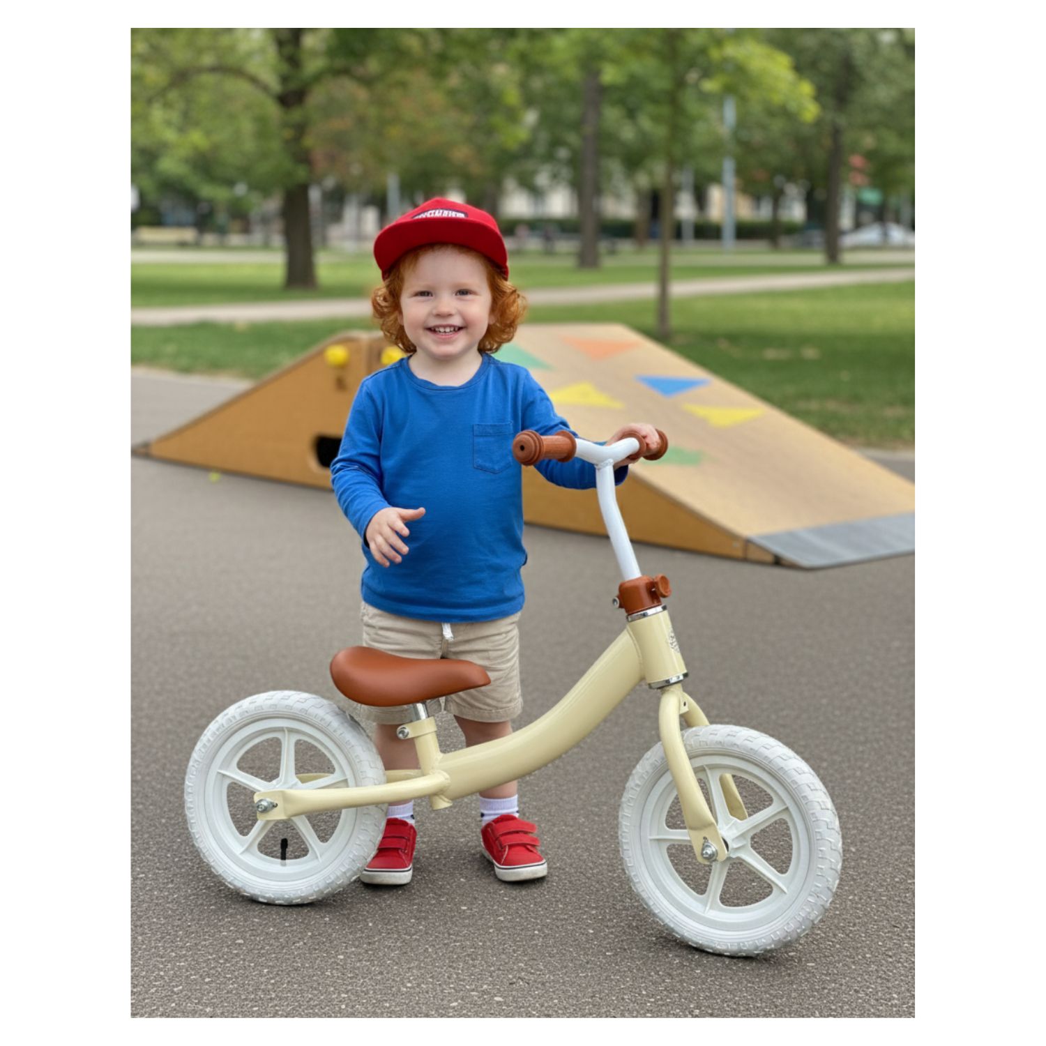 BICICLETA DE EQUILIBRIO CREMA LLB - 1