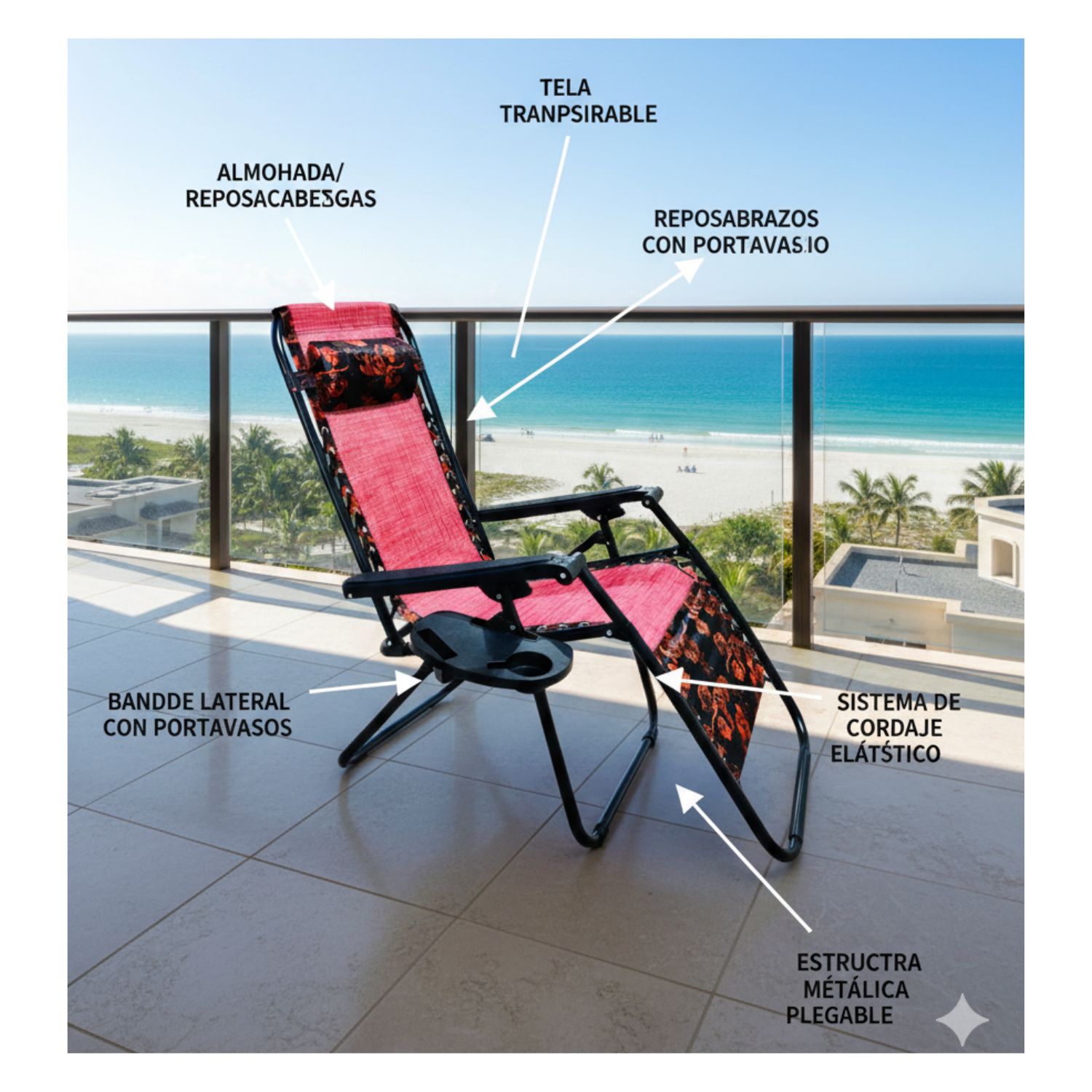 SILLA PEREZOSA RECLINABLE HOJAS A - 4