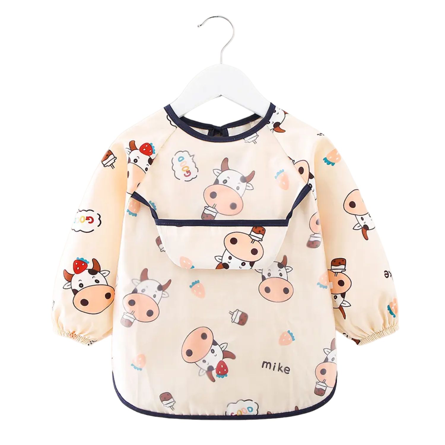 MANDIL INFANTIL CON MANGAS VACA MIKE SET 2 UNDS - 3