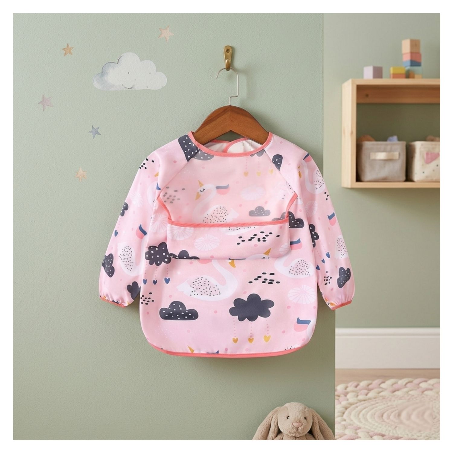 MANDIL INFANTIL CON MANGAS CISNE SET 2 UNDS - 2