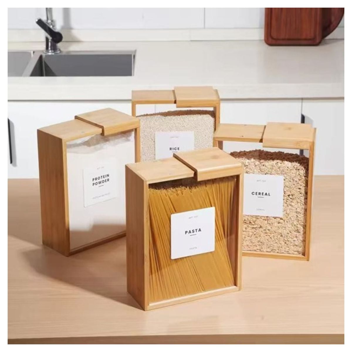 CONTENEDOR DE CEREALES CON TAPA DESLIZANTE - 4