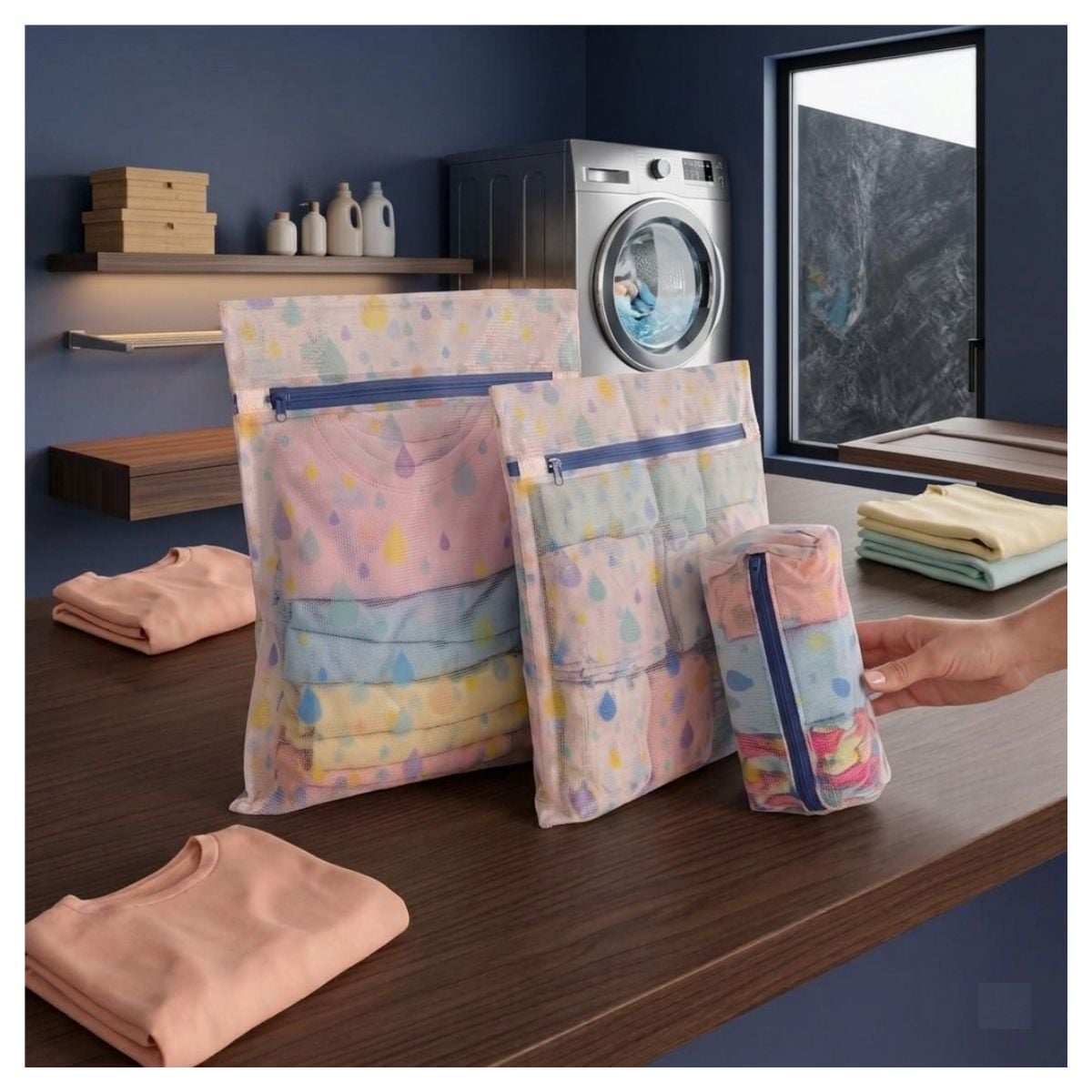 BOLSAS SEPARADORA PARA LAVADORA JGO 3 PZS GO3 - 4