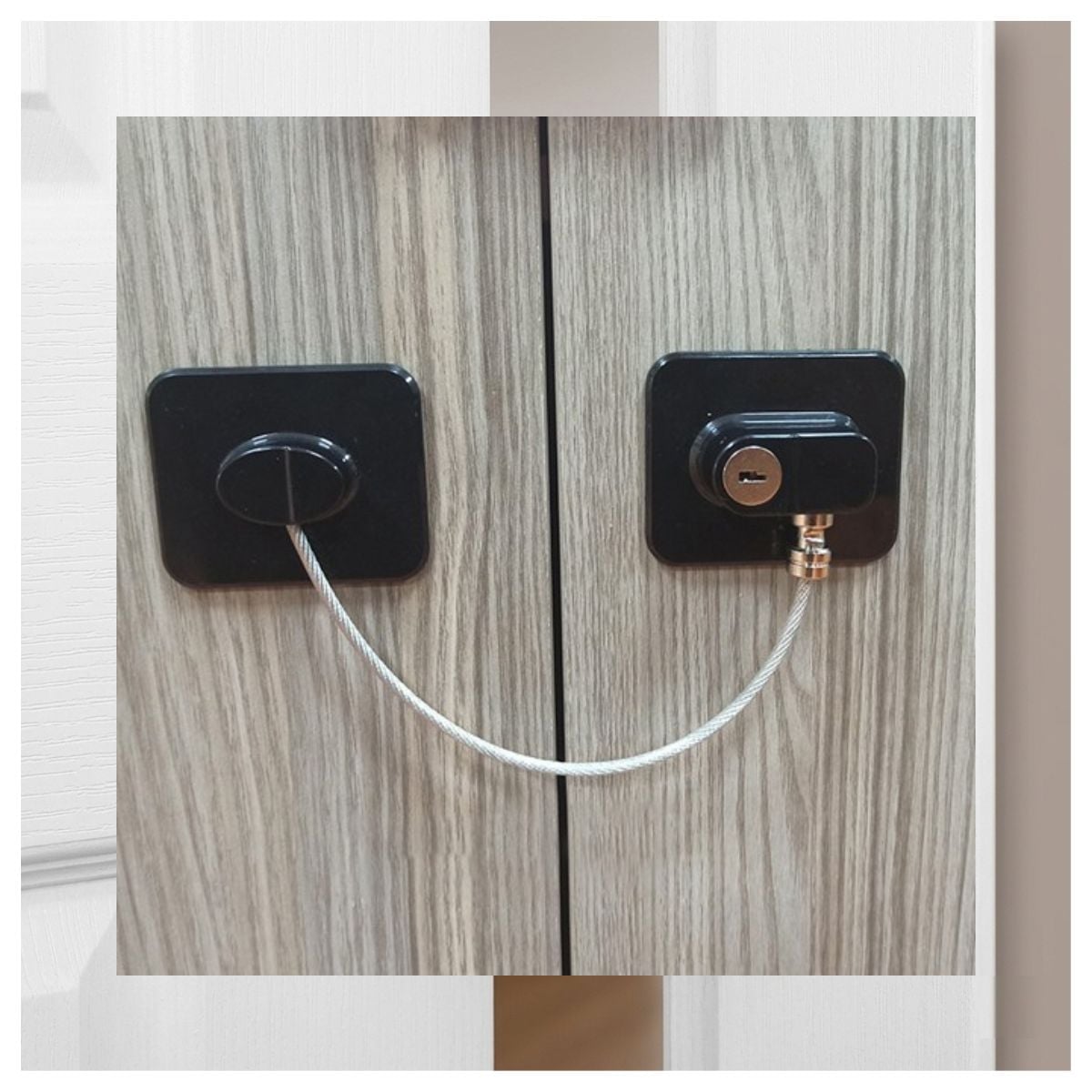 SEGURO MULTIUSO CON CHAPA Y CABLE METAL JGO 2 UNDS - 4