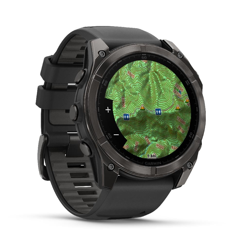 SMARTWATCH RUNNING GARMIN FENIX 8 51MM ZAFIRO SOLAR CARBON/GRIS TITANIO (CORREA SPORT NEGRA) - 1