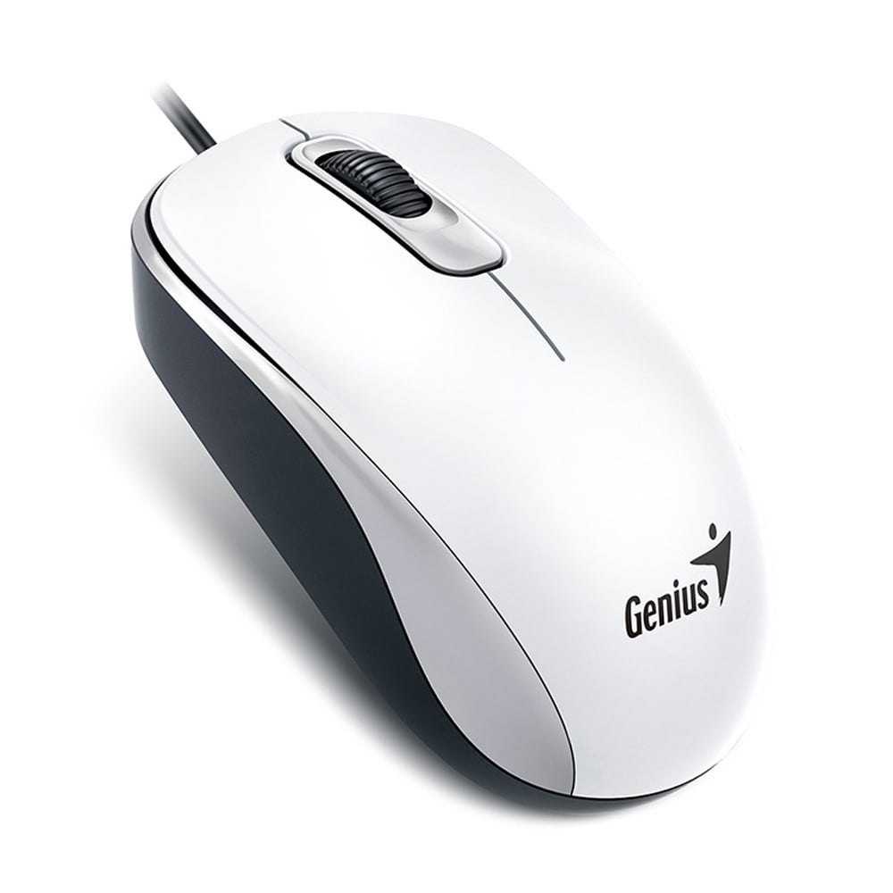 MOUSE GENIUS DX-110 USB OPTICO 1000 DPI WHITE - 1