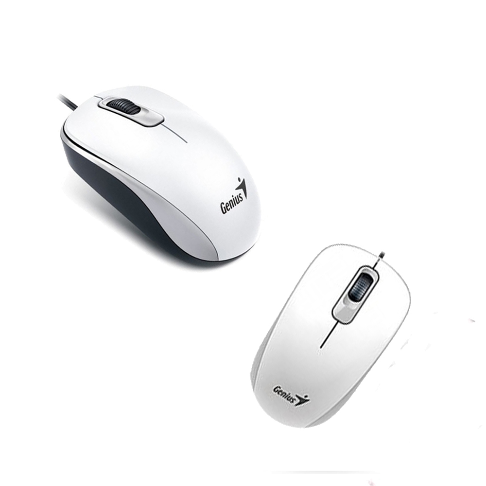 MOUSE GENIUS DX-110 USB OPTICO 1000 DPI WHITE - 2